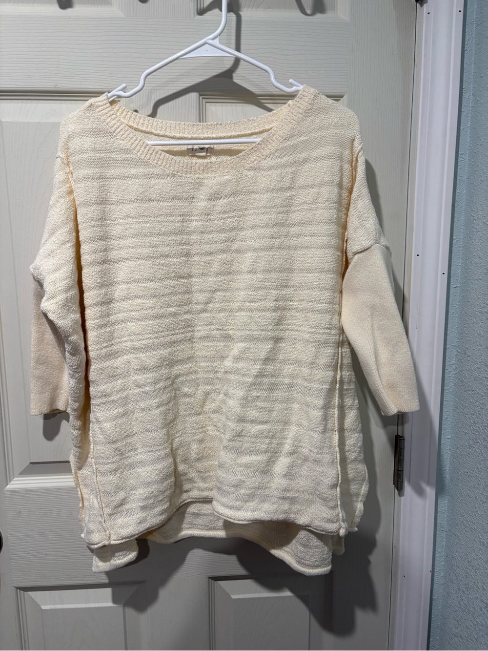 Anthropologie Pilcro Oversized a tunic boat Neck high low Knit